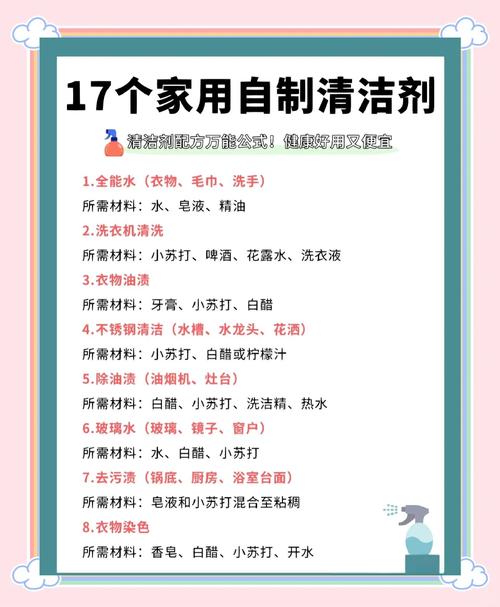 自己动手做清洁用品,省钱又健康