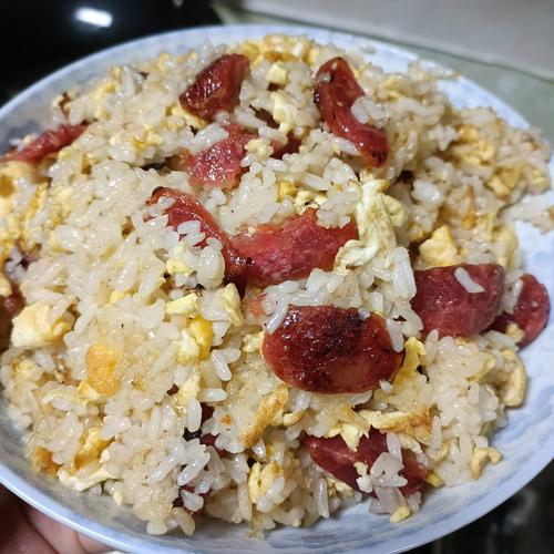 剩饭变美味？蛋炒饭加葱花火腿！