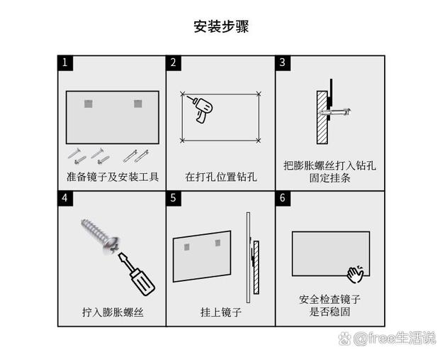 镜子安装技巧！稳固又美观